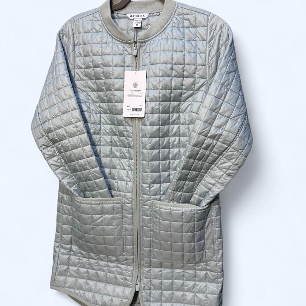Athleta Coast Gray Grandview Primaloft Shell Lightweight Jacket NWT Size XS